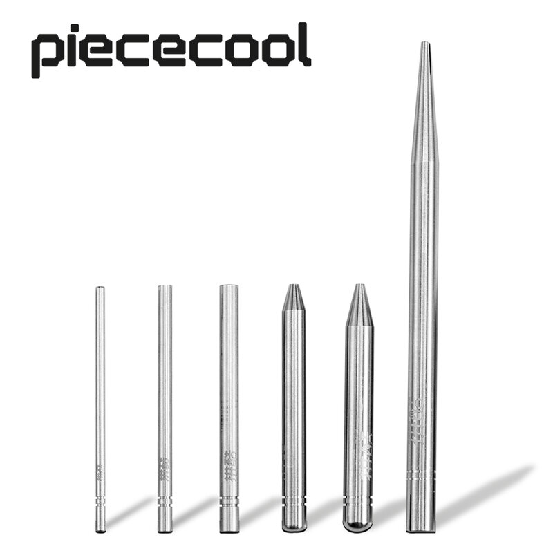Piececool 6Pcs 모델 도구 키트 DIY 3D 지그 소 퍼즐 금속 퍼즐