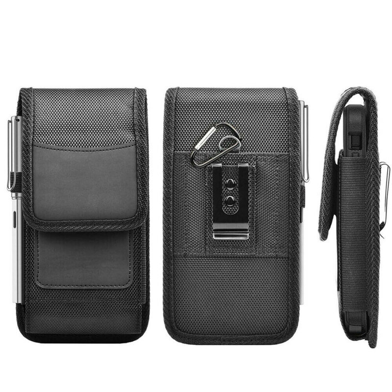 Uniwersalna torba na telefon komórkowy pas biodrowy Oxford tkaniny torebka na telefon posiadacz karty człowiek etui na telefon kieszeń torebka torebka dla mężczyzn
