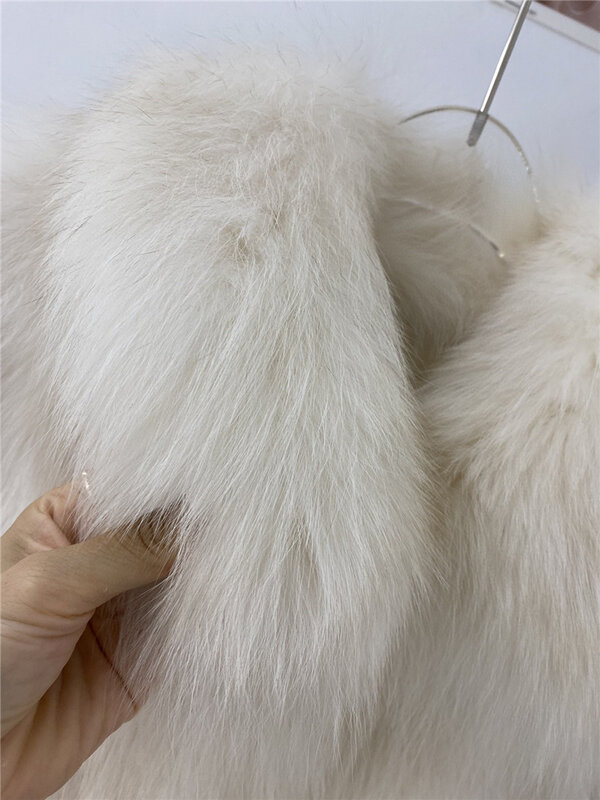 Prawdziwy płaszcz dla kobiet prawdziwa skóra owcza naturalna cała skóra lisa kurtki kobieta zimowe płaszcze luksusowe futra