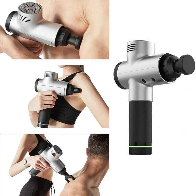 Массажный прибор для снятия мышечной боли, прибор для массажа в виде пистолета помогает снять мышечную боль после тренировок и упражнений, ...