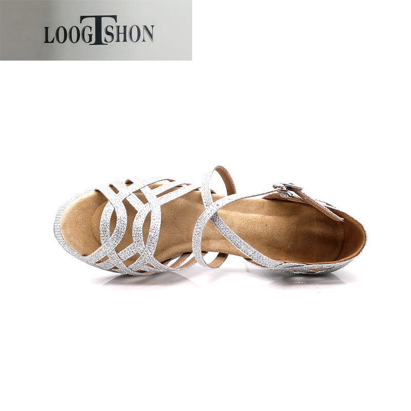 LOOGTSHON-Sapatos de dança para mulheres com plataforma aquática latina, salto alto, sapatos de jazz para meninas, salão de baile