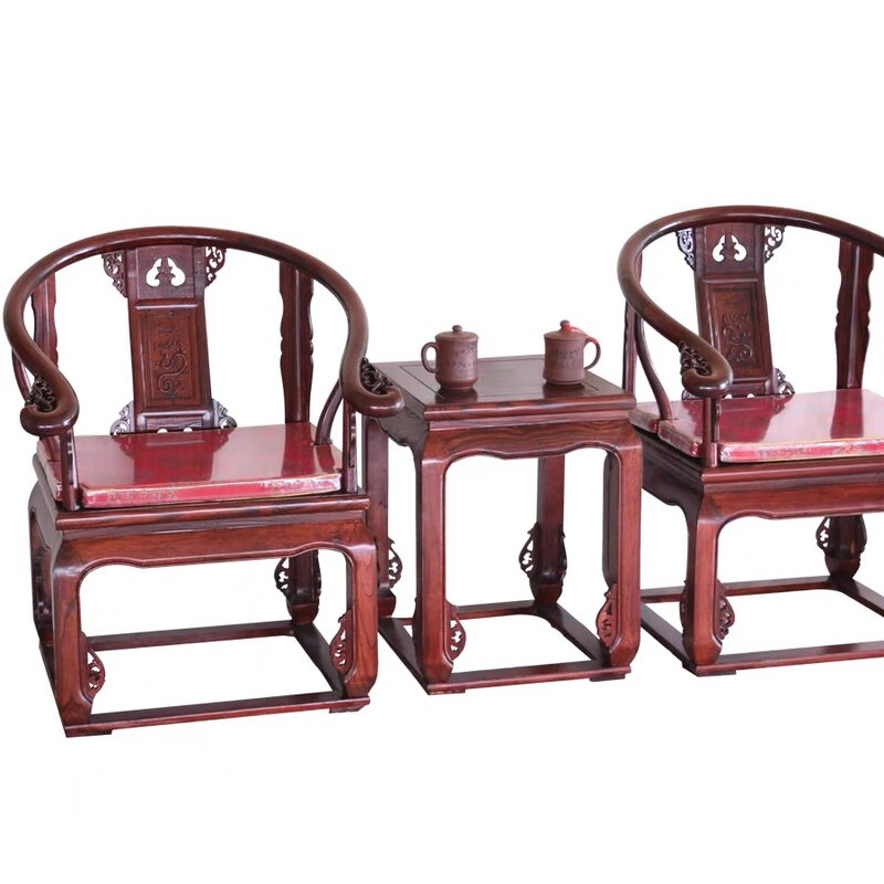 Krzesło z litego drewna w stylu chińskim Ming Qing Retro palisander jak klasyczne meble w stylu antycznym fotel pałacowy