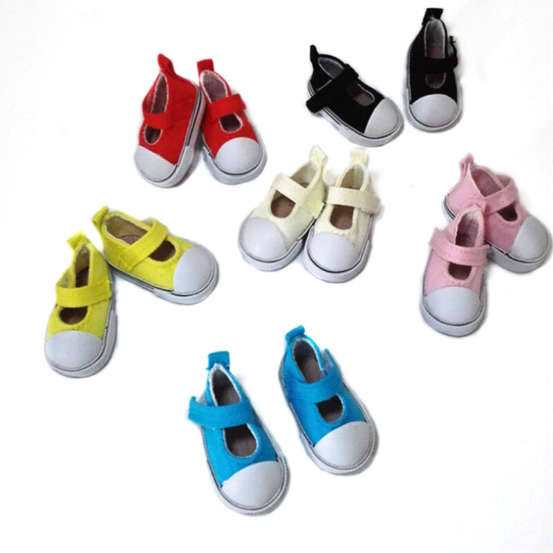 Chaussures en toile de 5cm pour poupées, mini chaussures à la mode, sneakers pour bébés, accessoires de bricolage faits à la main