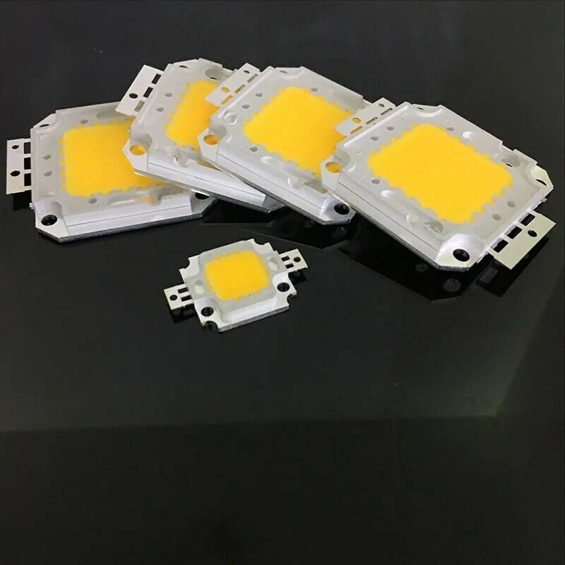 Square brackets 10-100W power integrated warm white lamp beads white natural white led integrated chip high brightness