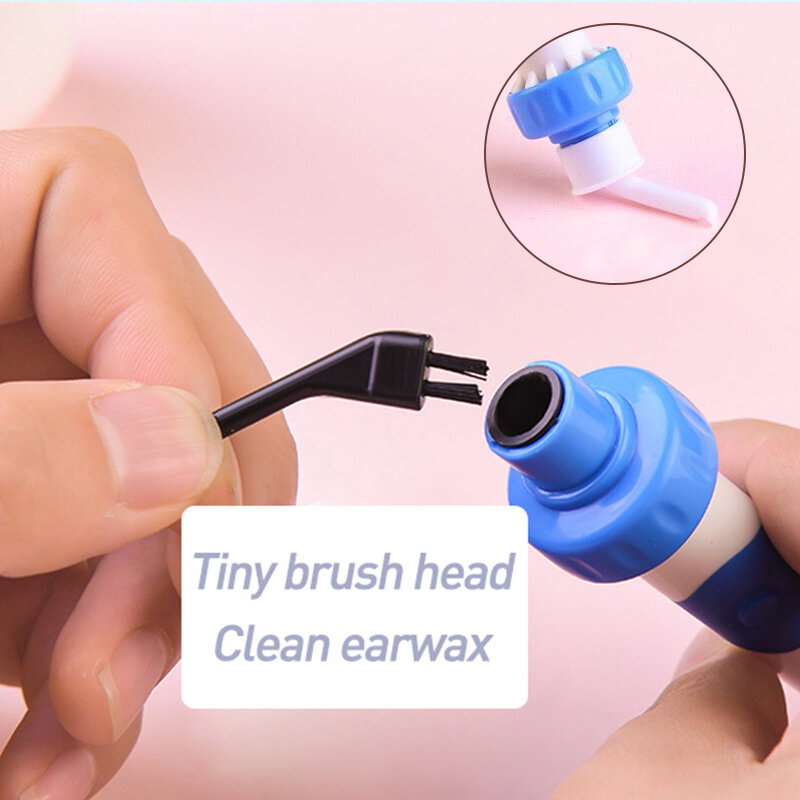 1Set Electric Ear Cleaner Safety Electric Vacuum Earwax Cleaner Wax Remover Painless Cleaning Tool WITH 16 Tips Spiral Cleaner