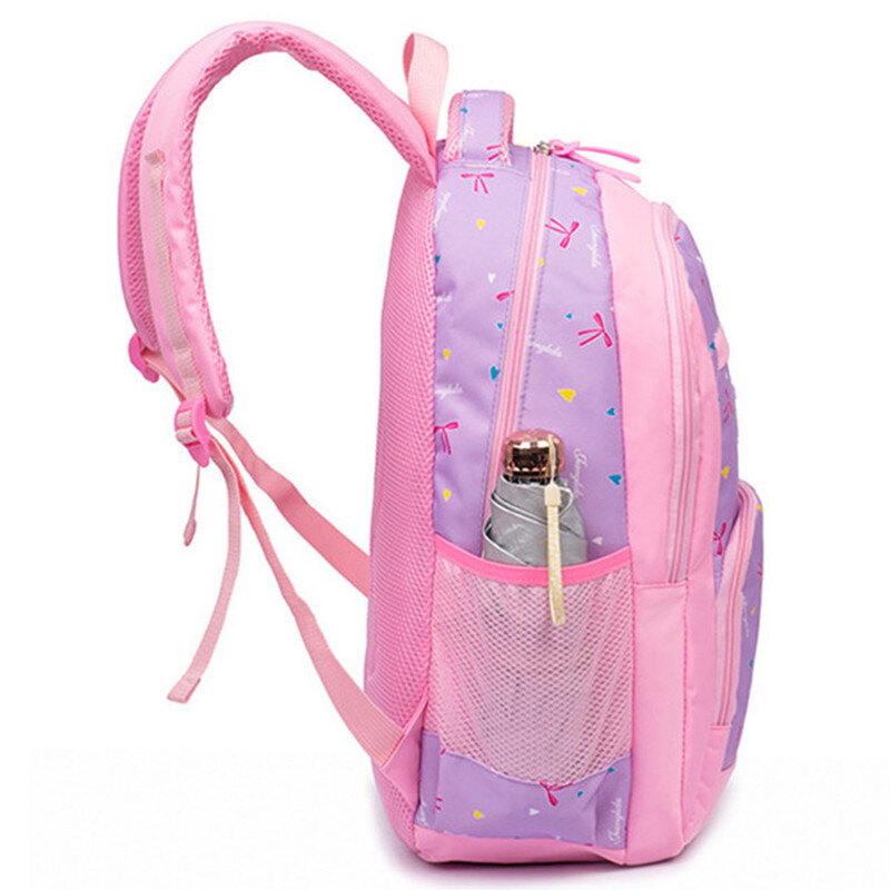 Meninas sacos de escola conjunto ortopédico princesa schoolbags crianças mochila menina primária bookbag crianças infantil, saco de escola