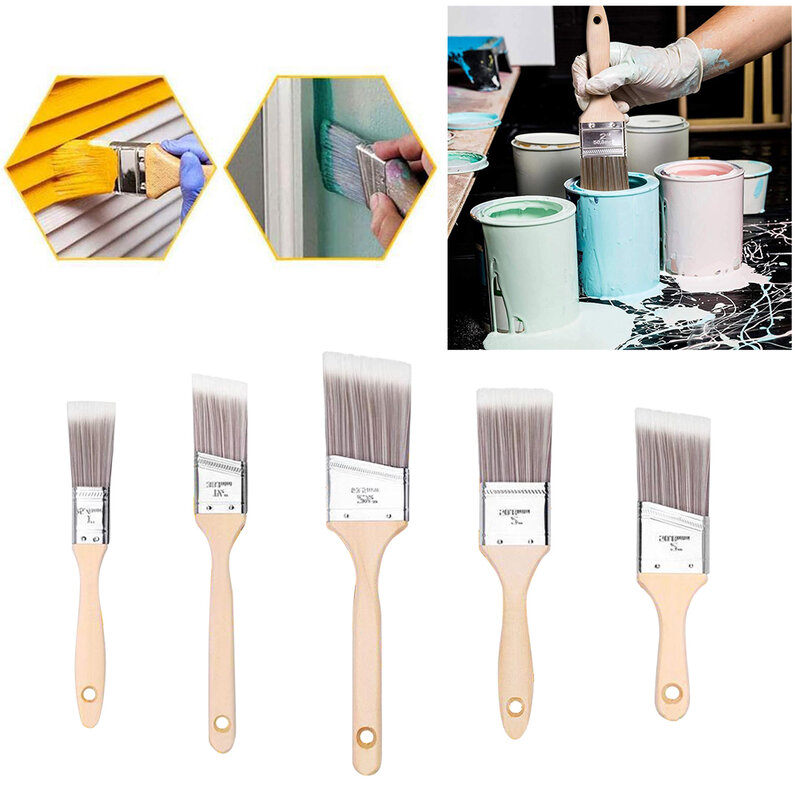 Esmalte cerâmico escova conjunto fácil aderência tratamento de parede portátil prático lidar com madeira ergonômico iniciantes pintor casa diy ferramentas manuais