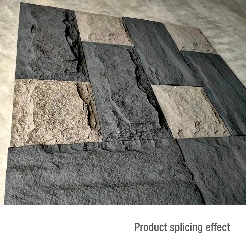 Pegatinas de pared 3D de piedra de alta simulación, papel tapiz con patrón de piedra para revestimiento de paredes de sala de estar, panel de pared 3D, molde de azulejo, 4 piezas, 120x60cm