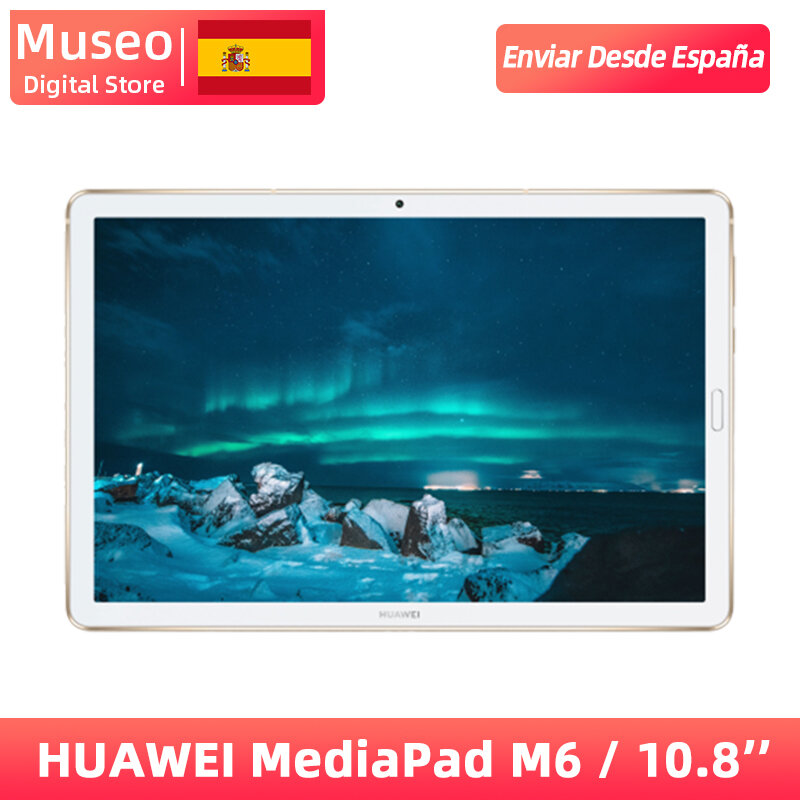 Huawei mediapad m6 original 10.8 polegada 4 gb 64 gb wifi kirin 980 octa núcleo android 9.0 tablet tipo-c google play gpu turbo 3.0