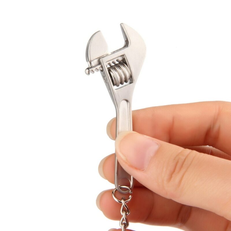 Dropshipping Mini Metall Einstellbare Kreativ-werkzeug-schlüssel-schlüssel Schlüssel Kette Ring Schlüsselring geschenk 2017 hohe qualität mode