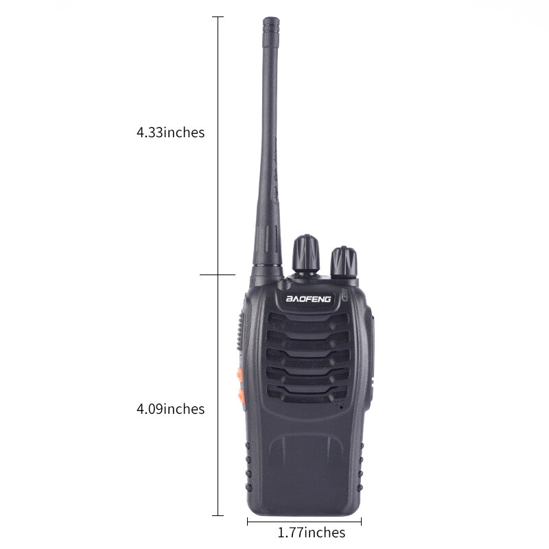 1PC /2 uds Baofeng bf-888s walkie talkie radio estación UHF 400-470MHz 16CH BF 888s Radio talki walki BF 888s portátil transceptor