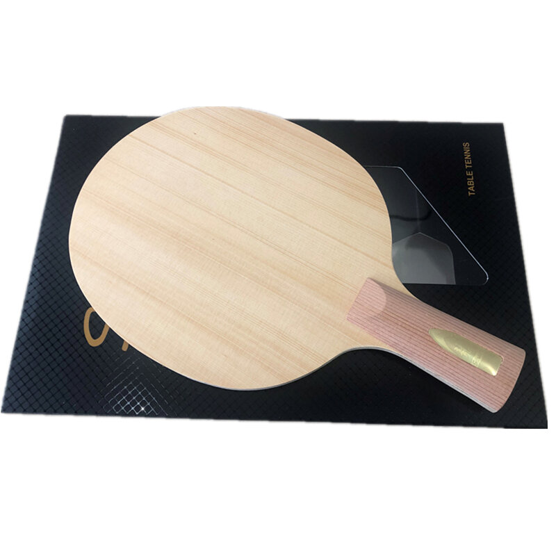 Stuor BLUE carbon Hinoki table tennis blade hinoki wood  ping pong racket 7 layers with fiber carbon fast attack FL ST CS