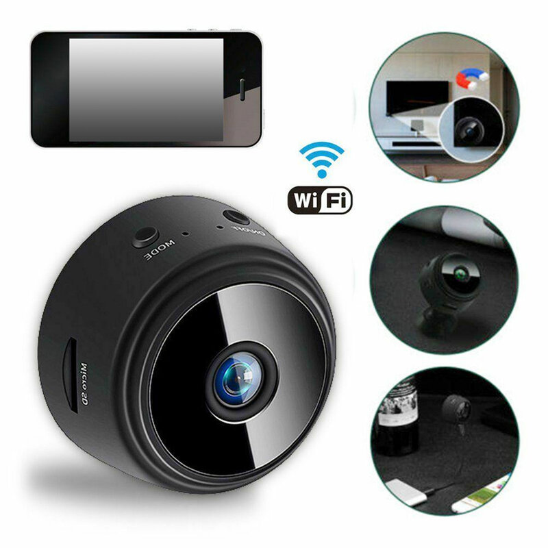 A9 1080p wifi mini câmera completa hd 1080p visão noturna app monitor de segurança em casa câmera vigilância