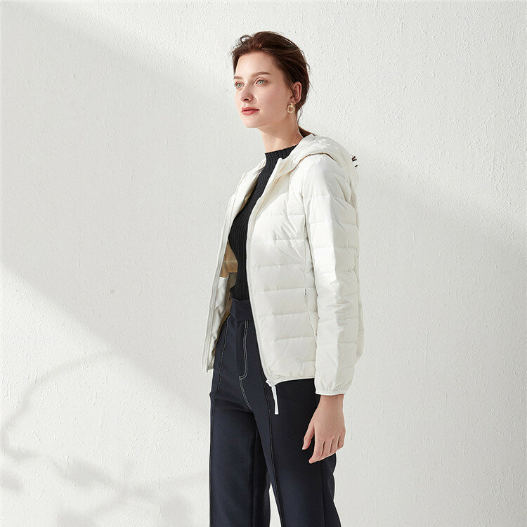 Casaco feminino para inverno 2020, jaqueta de manga comprida tipo duck down e de alta qualidade