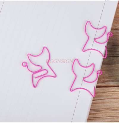 Clip de papel de gatito de 12 piezas, clip de papel de oro rosa, pin pequeño dorado, decoración