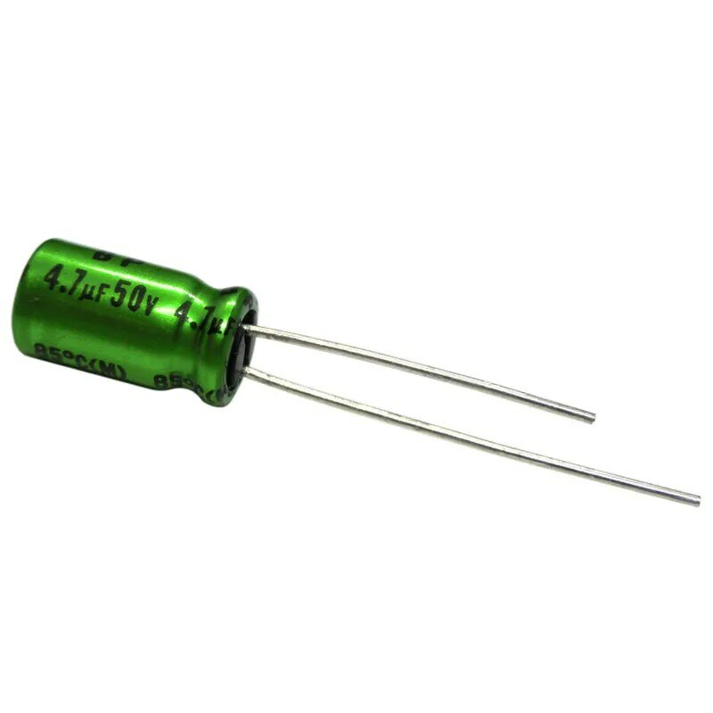Nichichon使用オーディオ電解コンデンサ、es、50v、50v、4.7uf、50v、MUSE-BP、緑色非極、4.7uf、6.3x11mm、10個