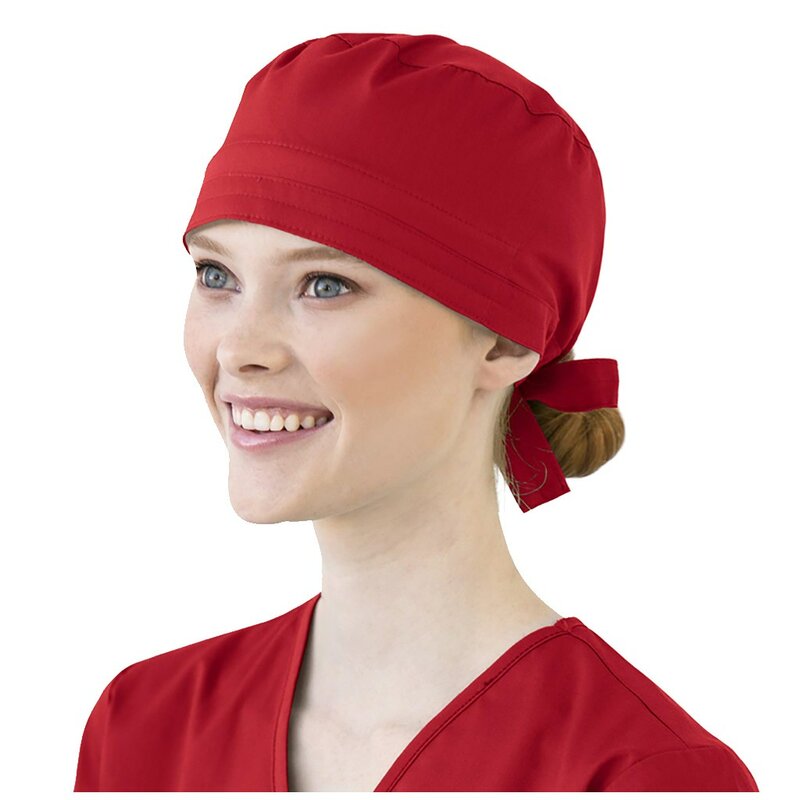 Feminino e masculino algodão bandagem ajustável matagal boné sweatband chapéu bouffant gorro enfermera quiropano