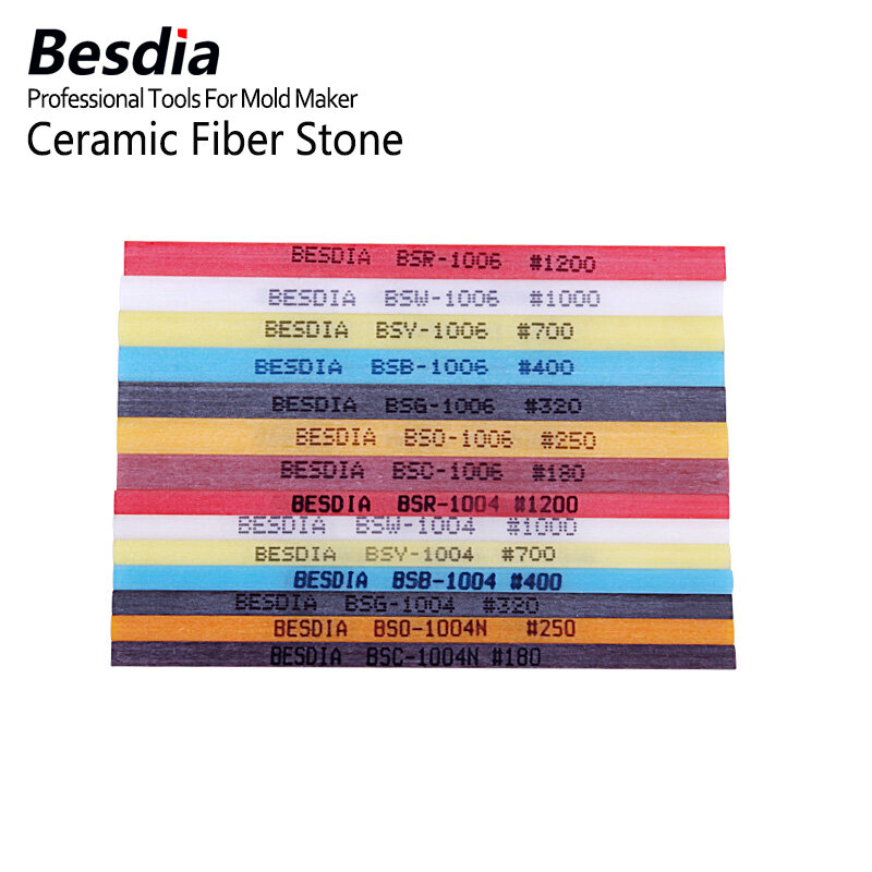 Besdia-piedras de fibra cerámica, piedras de aceite hechas en Japón, 1004, 1006, 1010, 3,0x100