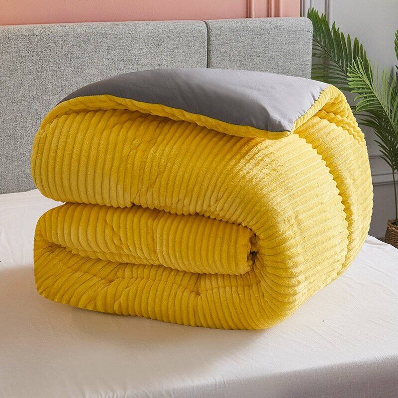 Бархатная ткань, теплое зимнее шерстяное одеяло, простыня и наволочка, утепленное одеяло, одеяло, Королевский размер, одиночный и двойной ка...
