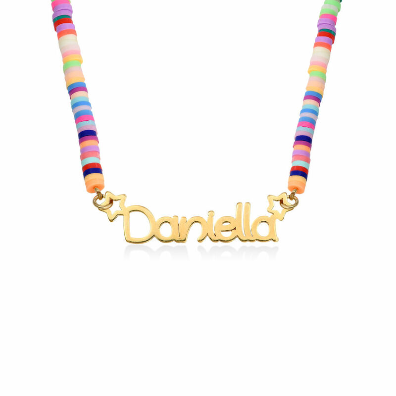 Custom Stainless Steel Name Necklace for Women Girl Personalized Rainbow Soft Necklace Choker Pendant Jewelry Christmas Gifts