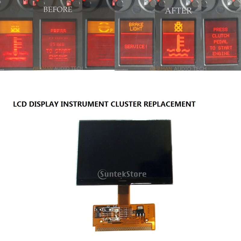 Car Mother Board Display LCD Screen, Pixel Repair para Audi A3, A4, S4, A6, S6, B5, C5, VW Sharan, Instrumento Cluster, Velocímetro