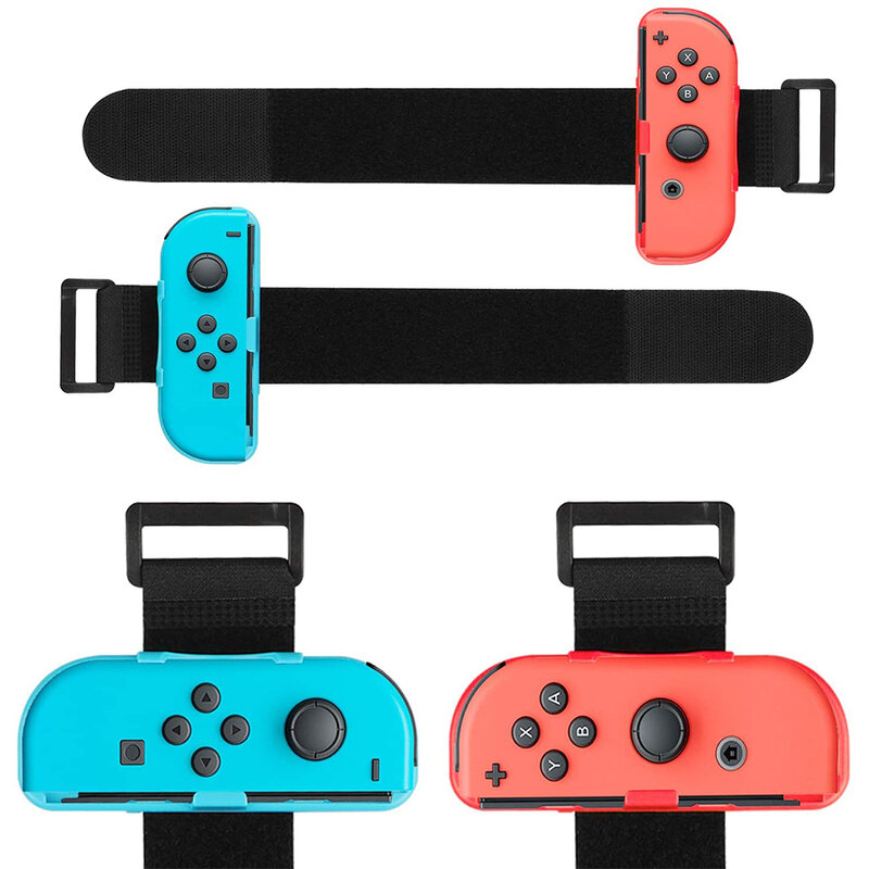 Nintendo Switch用の調整可能なゲームブレスレット,2個,コントローラー,ダンス用のアームバンドアクセサリー