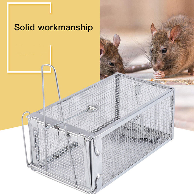 Wiederverwendbare Ratte Falle Heavy Duty Maus Pest Tier Mäuse Hamster Käfig Control Köder Nagetier Repeller Fangen MouseHamster Mausefalle 2020