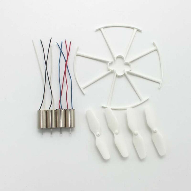 4pcs RC Drone Motors CCW CW Engine Motor Propellers Protective Rings Drone Spare Parts for SYMA X21 X21W X22W Quadcopter