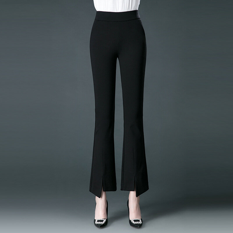 Pantalones informales de algodón para mujer, calzas a la moda de alta calidad, novedad de 2021