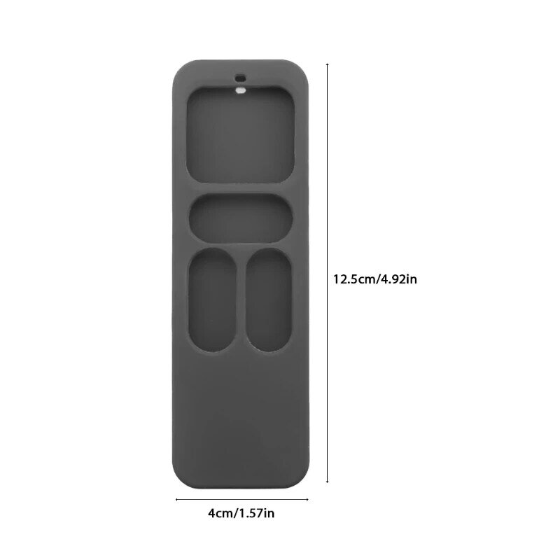 실리콘 보호 케이스 커버, 애플 TV -4 세대 4K Siri 리모컨 충격 방지 쉘 스킨 슬리브
