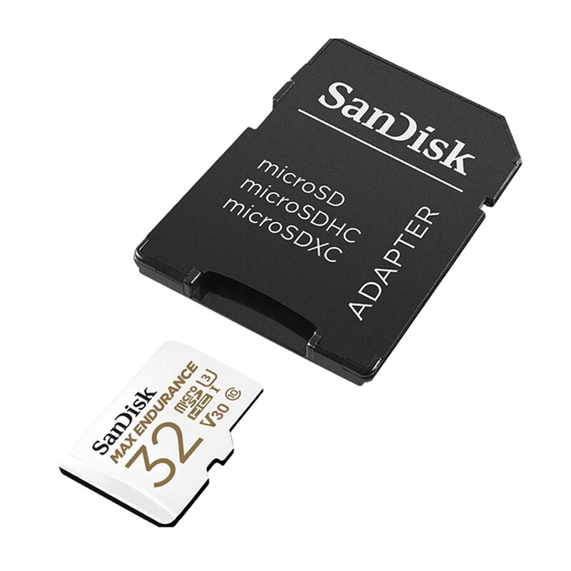 Scheda di memoria microSD ad alta resistenza SanDisk 256GB 128GB 64GB 32GB MAX ENDURANCE TF Card Full HD 4K per action cam o droni