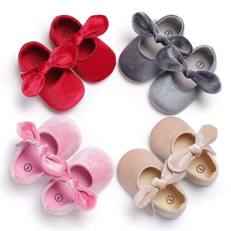Fashion First Walkers Bowknot Princess Shoes Spring Summer New Style Baby Girl Newborn Soft Toddler Shoes