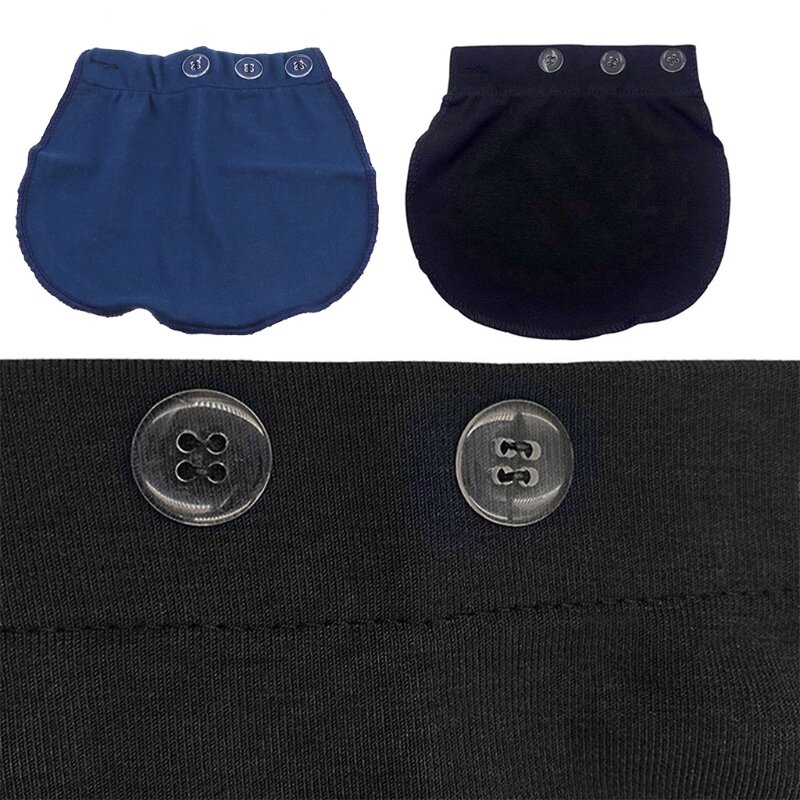 Cinturón elástico de maternidad para embarazo, alargador de cintura, botón, pantalones sueltos