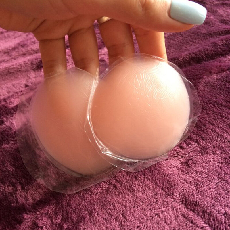 1 paio di copricapezzoli da donna copricapezzoli riutilizzabili Charm Boob Tape adesivo per seno in Silicone Pezon accessori donna