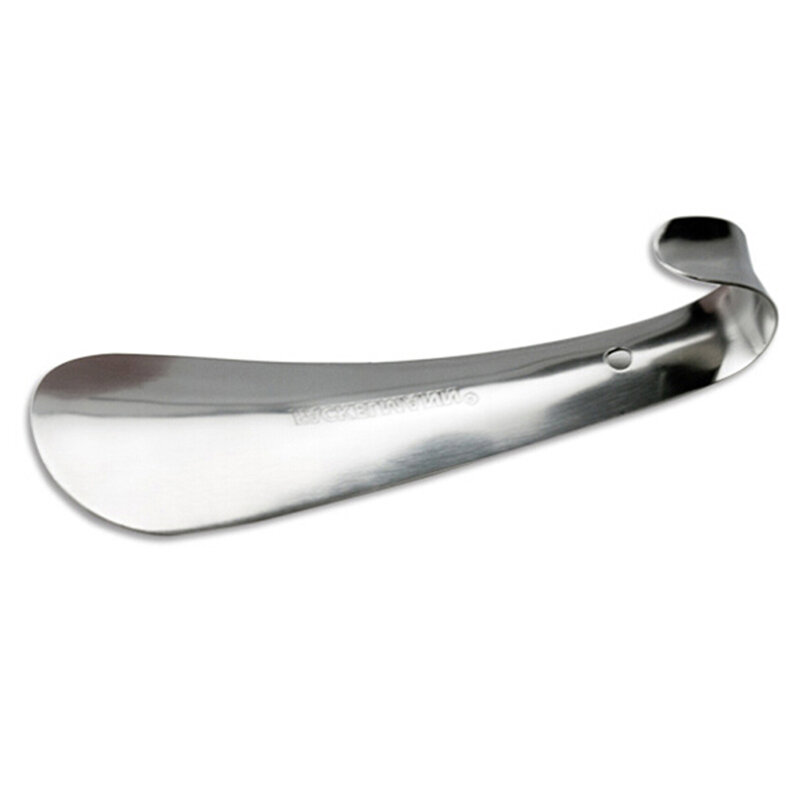 1 pçs 14.5cm profissional shoehorn metal de aço inoxidável sapato chifre colher sapatos ferramenta levantador