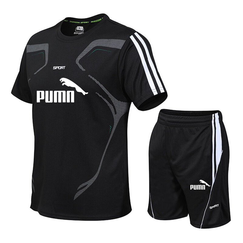 New Running T Shirt Sport GYM Tshirt Short Sleeve Football Basketball Tennis Shirt Quick Dry Fitness Sports Set Suits Sportswear