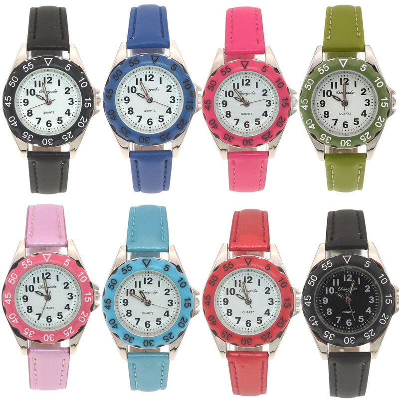 Leuke Eenhoorn Dames Horloge Voor Kinderen Meisjes Jongen Leather Horloge Casual Dress Fashion Kinderen Leren Tijd Horloge Kinderen Horloge