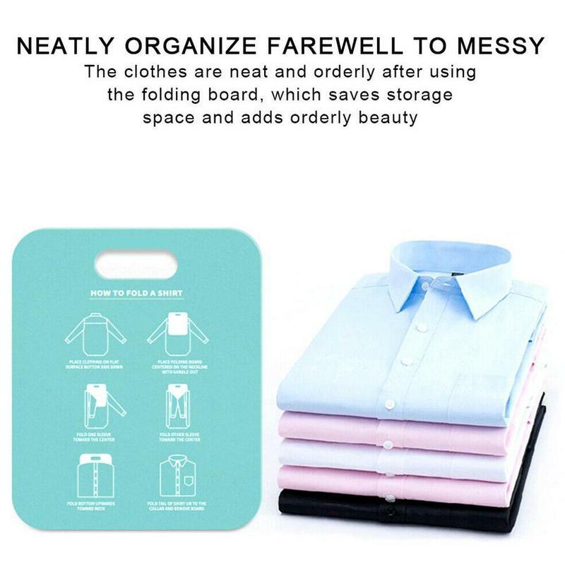 Creative Clothes Folding Board T Shirts Dress Folder Closet Fold Organizer Quick Save Time Household Essentials