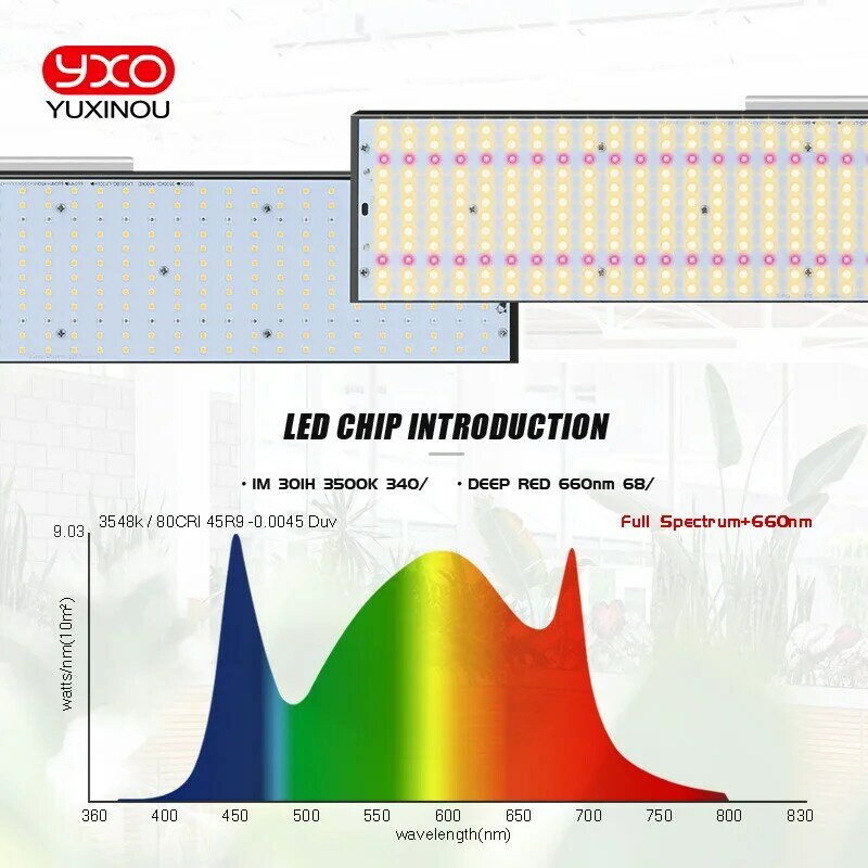 Sam-ng-Dimmable LED crescer a luz para plantas, LM301H, 240W, 3000K, 3500K, 660nm, UV, IR, V3 Board, Driver Meanwell para crescer