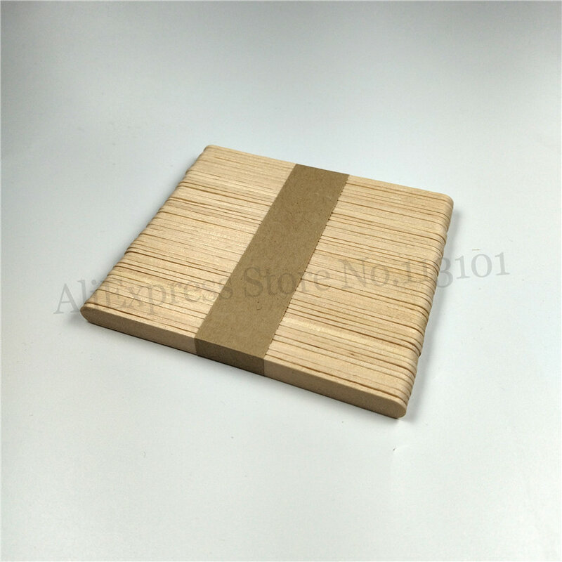 Palitos de madera para hacer polos, 200 en 1, longitud de 114mm, 4 lotes (50 unidades por lote)