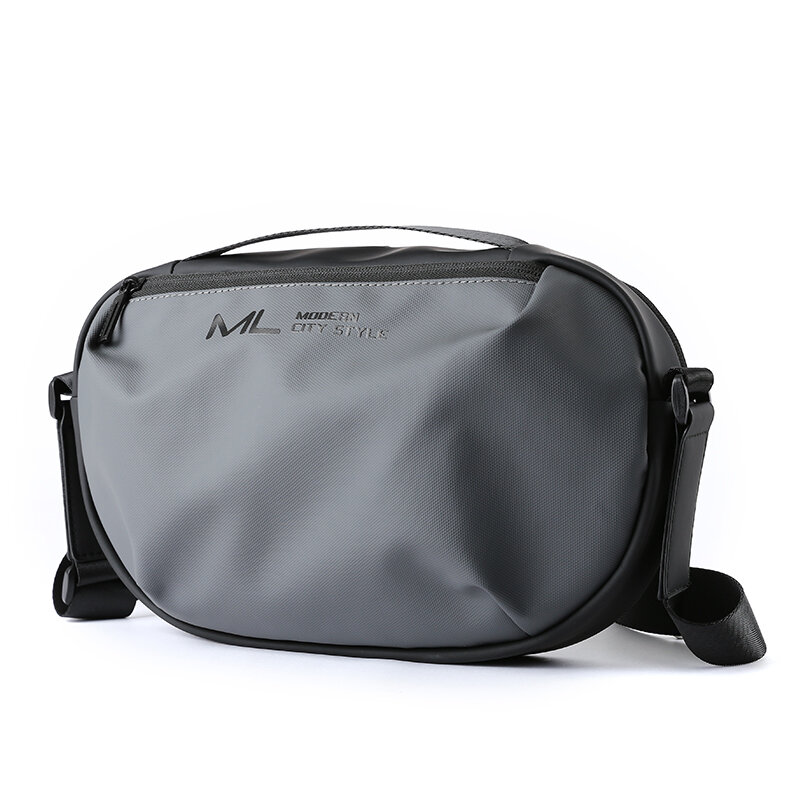Men's Waterproof Crossbody Bag Oxford Large Storage Capacity Multifunction Anti-theft Sling Shoulder Messenger Chest Bag Pack