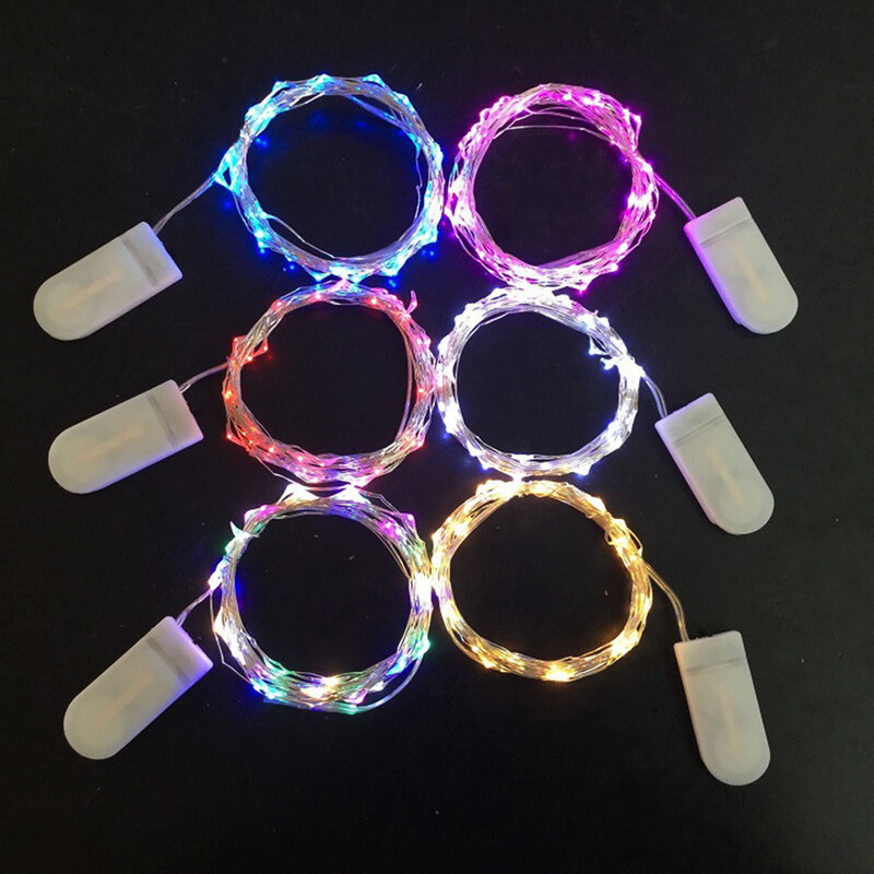 Luces Led Dây Đồng Cổ Tích Đèn Pin LED Dây Đèn Đảng Cưới Trong Nhà Trang Trí Giáng Sinh Garland Đèn