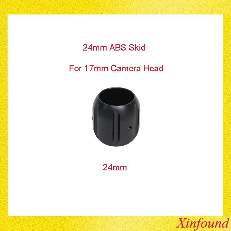 24mm ABS Skid dla 17mm kamera do rur głowica kamery wideo głowica ochronna Skid DIY elastyczna głowica kamery rurociągu Skid