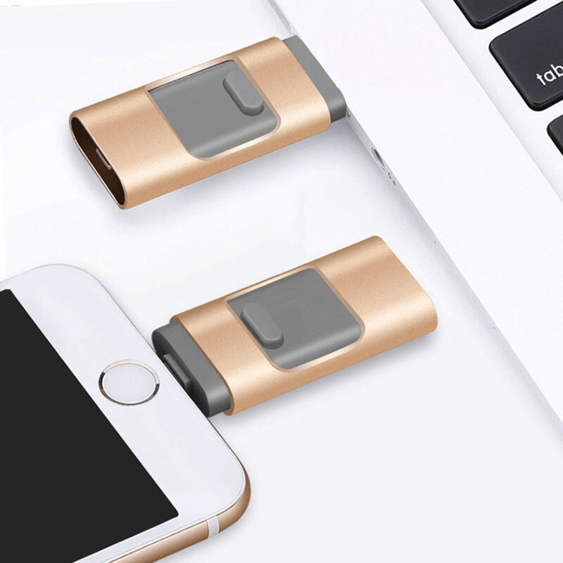 USB Flash Drive 2TB Kompatibel dengan iPhone/IOS/Apple/iPad/Android & PC 512GB Lightning OTG Jump Drive 3.0 USB Memory Stick 1TB