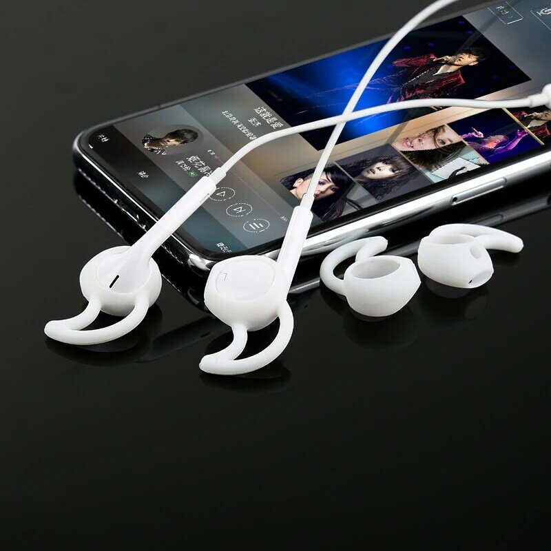 Nauszniki dla Airpods 2 sztuk/para Sport wymiana douszne porady dla iphone 7 7plus słuchawki silikonowe nauszniki słuchawki Case Earpad