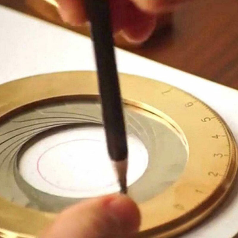 Creativo rotondo flessibile cerchio disegno righello bussola in acciaio inossidabile 304 multifunzionale regolabile in metallo Design strumento di misura