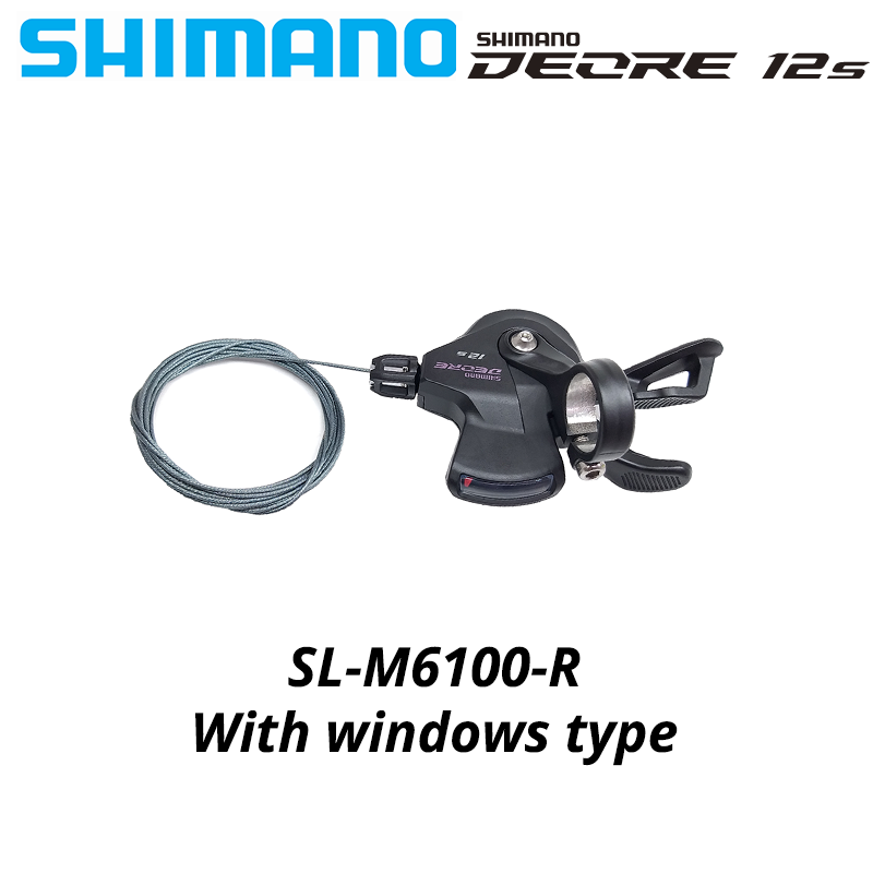 Compre 2 unidades para obter 1% de desconto Shimano deore m6100 12 s groupset sl m6100 alavanca de deslocamento rd m6100 gv desviador traseiro 12 velocidade 12v shifter swtich básico m7100 m8100