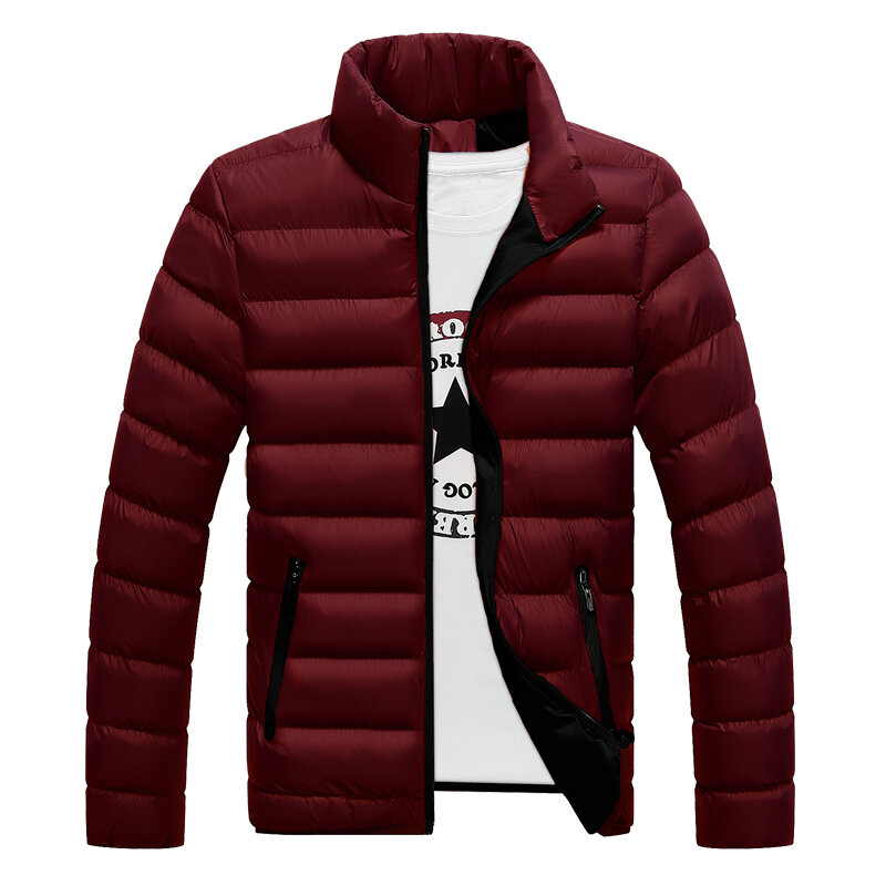 Zimowa ciepła kurtka sportowa mężczyźni Casual płaszcz wyjściowy Zipper solidna siłownia sportowy płaszcz gruba odzież do ćwiczeń znosić