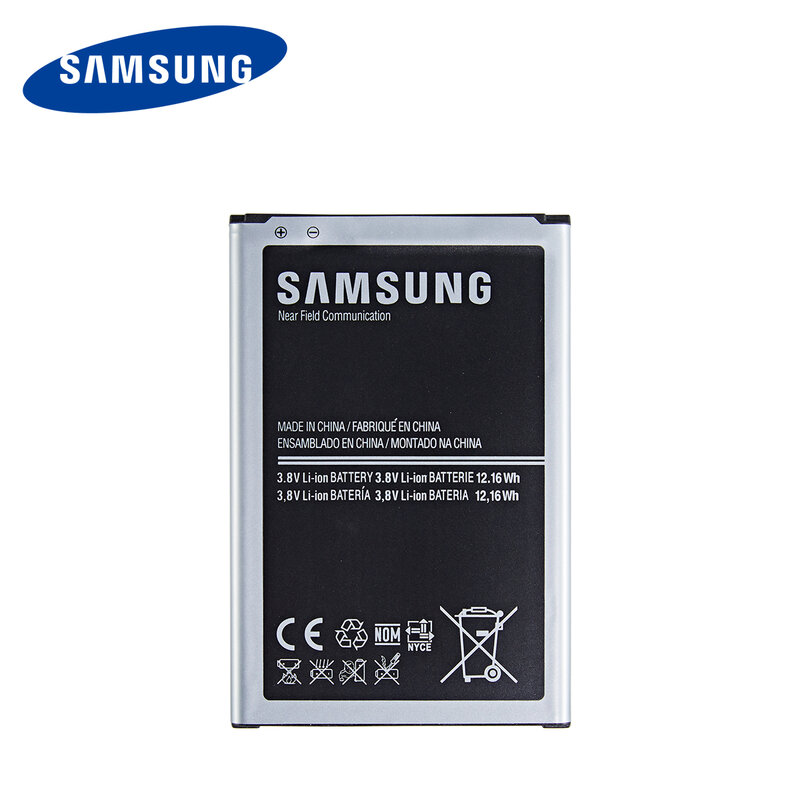 SAMSUNG-batería original B800BE B800BC B800BU para Samsung Galaxy Note 3 N900 N9002 N9005 N9006 N9008, repuesto de batería con WO