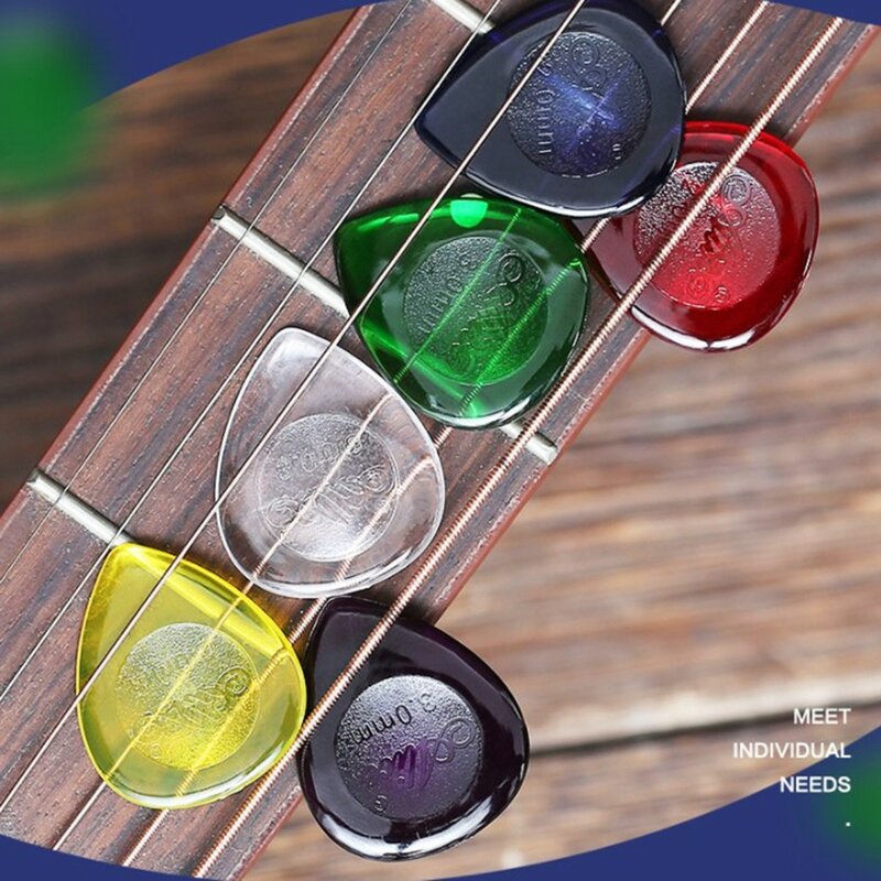 앨리스 스터비 기타 픽 어쿠스틱 일렉트릭 베이스 기타, 플렉트럼 미디에이터, 빠른 피킹 일렉트릭 기타 액세서리, 1mm, 2mm, 3mm, 6 개